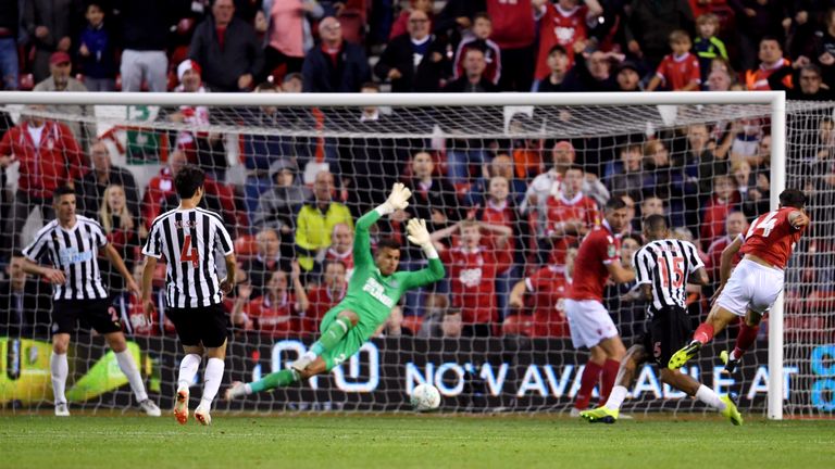 Matty Cash fired Nottingham Forest back in front moments after Salomon Rondon's equaliser