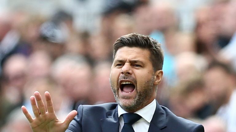 Mauricio Pochettino during the Premier League match between Newcastle United and Tottenham Hotspur
