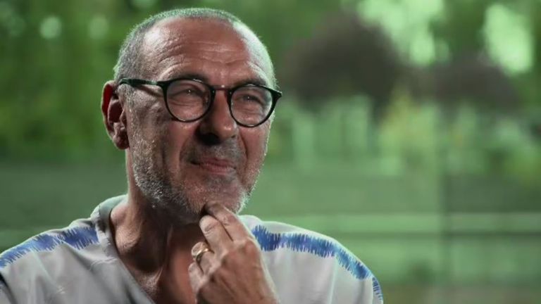 Maurizio Sarri Chelsea exclusive