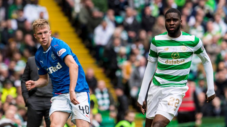 Ross McCrorie against Celtic 