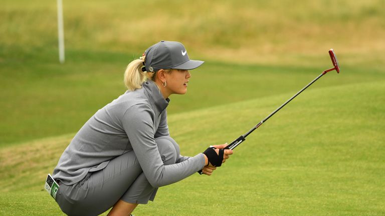  during day one of Ricoh Women's British Open at Royal Lytham & St. Annes on August 2, 2018 in Lytham St Annes, England.