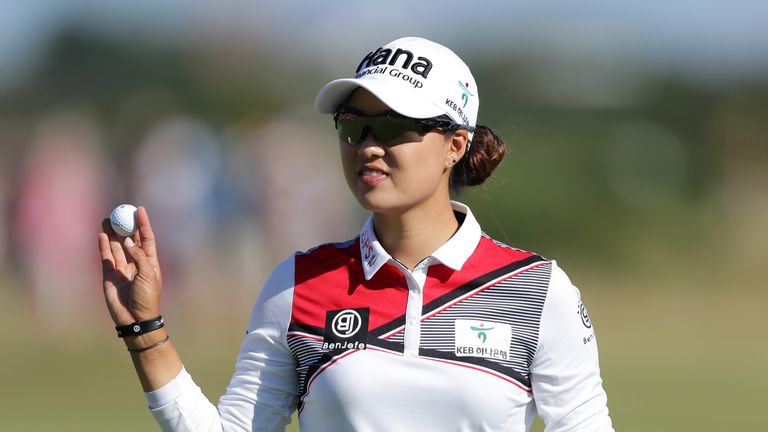  during day one of Ricoh Women&#39;s British Open at Royal Lytham & St. Annes on August 2, 2018 in Lytham St Annes, England.