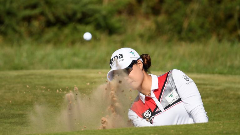  during day one of Ricoh Women's British Open at Royal Lytham & St. Annes on August 2, 2018 in Lytham St Annes, England.