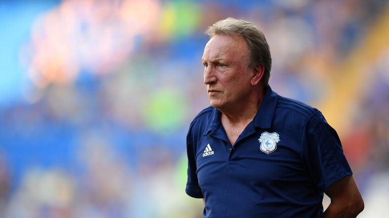 Neil Warnock on the touchline in Cardiff City&#39;s pre-season friendly against Real Betis