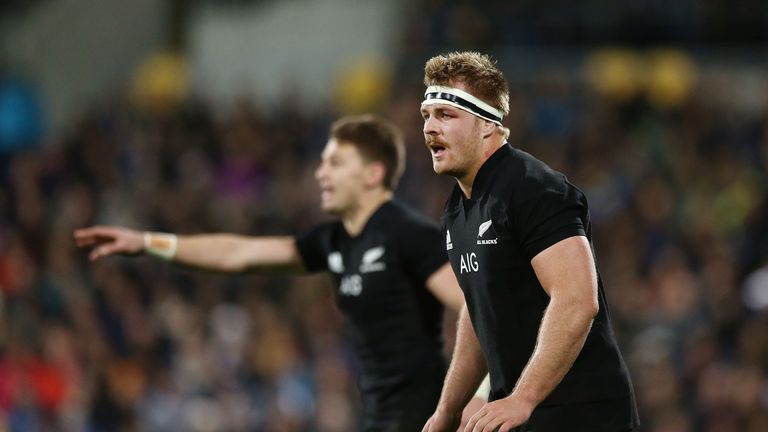 Sam Cane during the International Test match between the New Zealand All Blacks and France at Westpac Stadium on June 16, 2018 in Wellington, New Zealand.