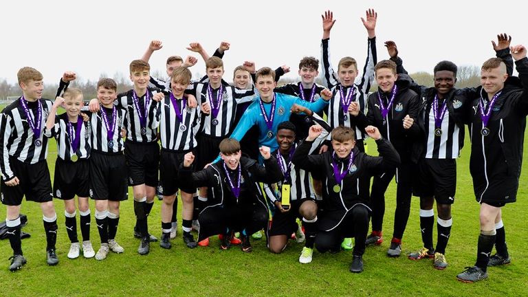 Newcastle, U14 Player-led Festival winners 2017/18. Staff take no active part in player-led festivals, which put the emphasis on letting the youngsters develop confidence, leadership and teamwork as they're taken out of their comfort zones