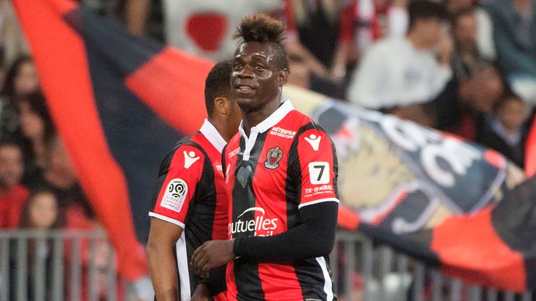 Mario Balotelli in action for Nice