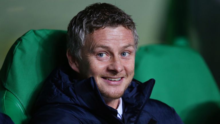 Ole Gunnar Solskjaer during the UEFA Europa League Group A match between Celtic FC and Molde FK at Celtic Park on November 5, 2015 in Glasgow, United Kingdom.