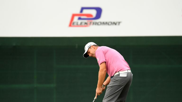 during the third round of the D+D REAL Czech Masters at Albatross Golf Resort on August 25, 2018 in Prague, Czech Republic.