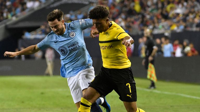 Patrick Roberts in action for Manchester City 