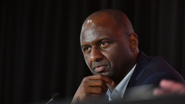 Patrick Vieira's first game as Nice boss ended in defeat