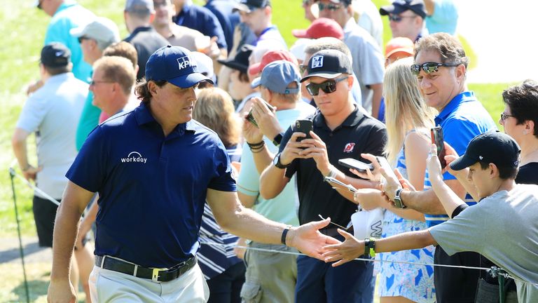 during the second round of The Northern Trust on August 24, 2018 at the Ridgewood Championship Course in Ridgewood, New Jersey.