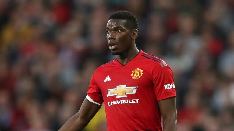 Paul Pogba captained Manchester United against Leicester