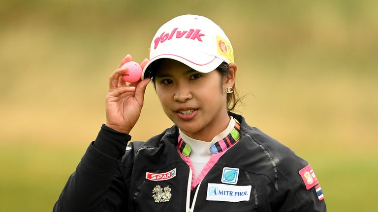 during the second round of the Ricoh Women's British Open at Royal Lytham & St. Annes on August 3, 2018 in Lytham St Annes, England.