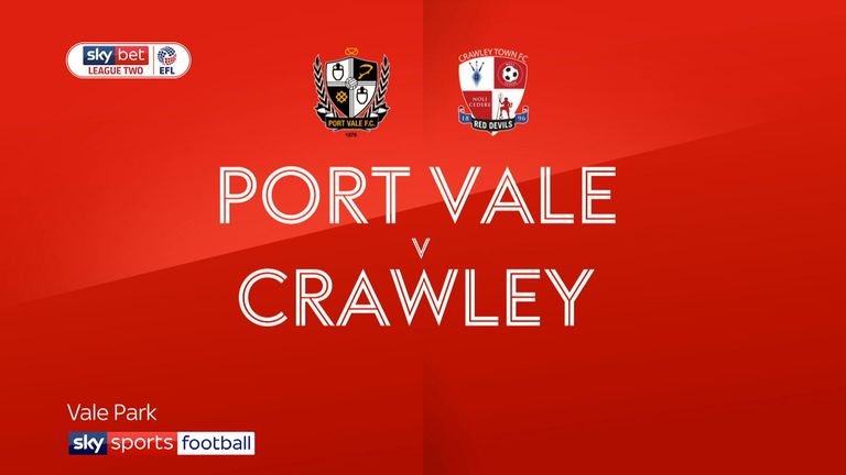 Port Vale v Crawley