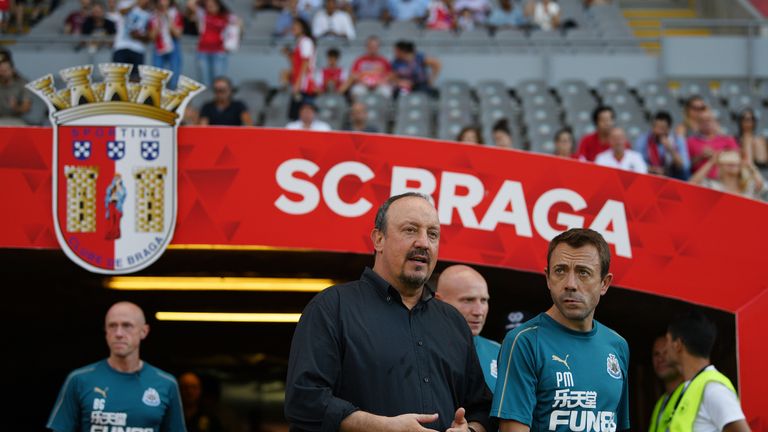 Rafa Benitez before Newcastle&#39;s match against Braga