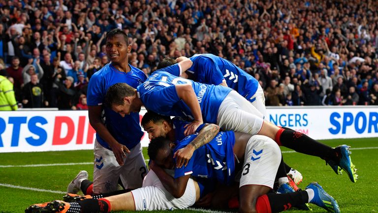 Rangers celebrate