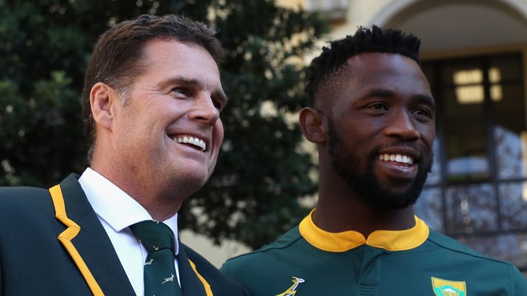 Rassie Erasmus and Siya Kolisi