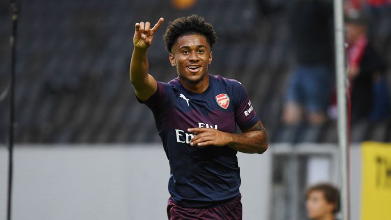 STOCKHOLM, SWEDEN - AUGUST 04: of Arsenal during the Pre-season friendly between Arsenal and SS Lazio on August 4, 2018 in Stockholm, Sweden. (Photo by Stuart MacFarlane/Arsenal FC via Getty Images)