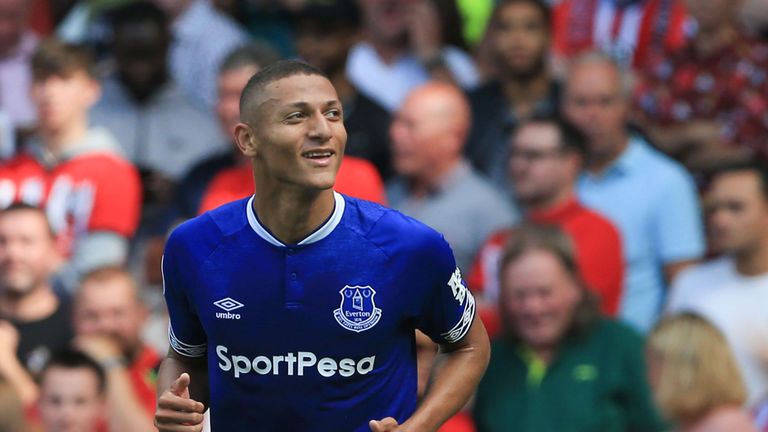 Richarlison scored his third goal in two games following a £40m move from Watford