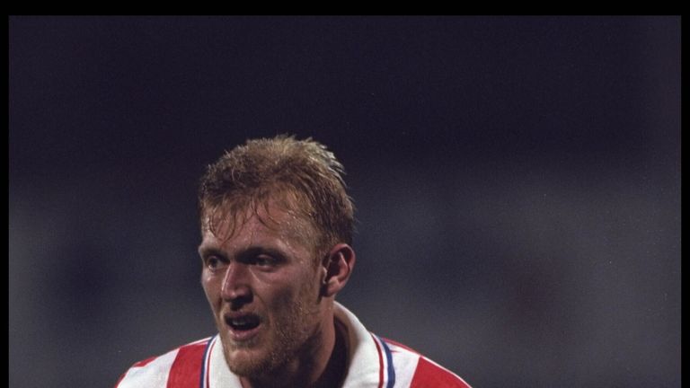 Robert Prosinecki in action for Croatia