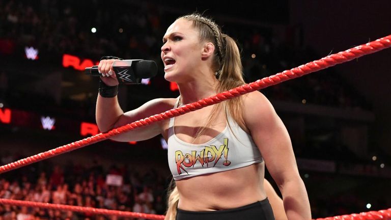 Ronda Rousey faced Alicia Fox in her debut match on Raw