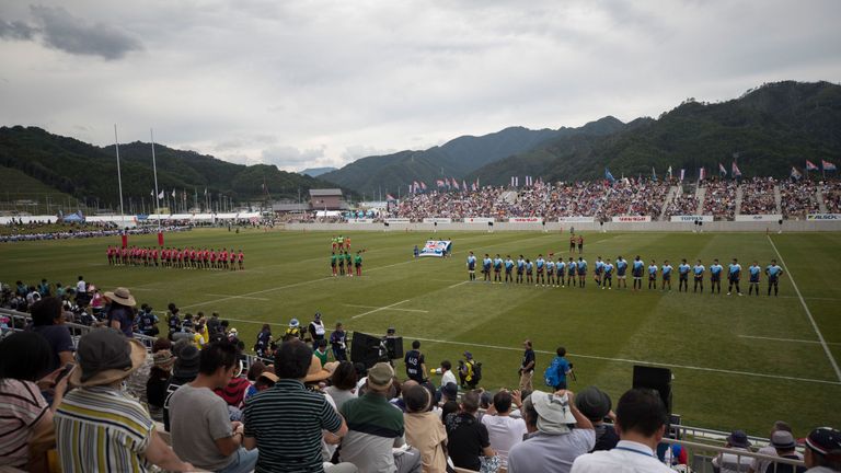 Kamaishi Recovery Memorial stadium, which will host two Rugby World Cup matches in 2019
