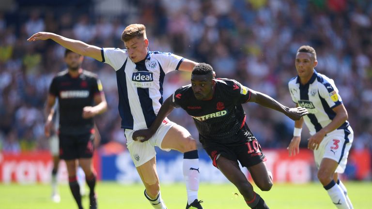  during the Sky Bet Championship match between West Bromwich Albion and Bolton Wanderers at The Hawthorns on August 4, 2018 in West Bromwich, England.