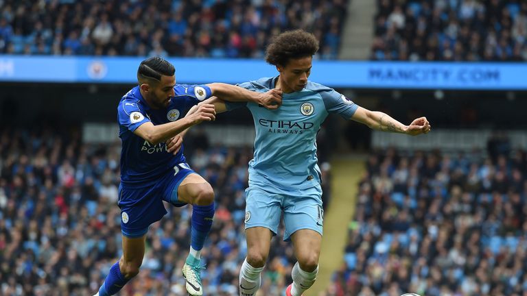 Riyad Mahrez and Leroy Sane will be Manchester City teammates this season