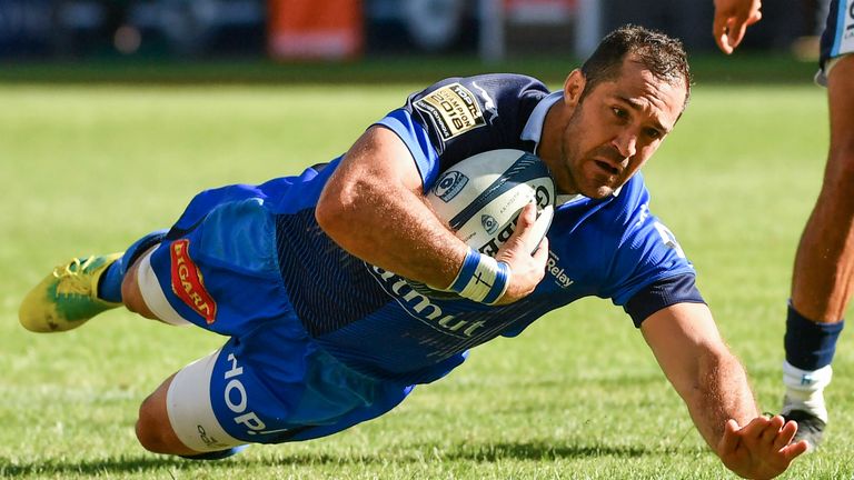 Scott Spedding scores try on Castres debut