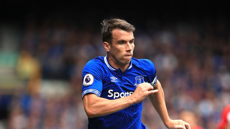 Seamus Coleman in action for Everton against Southampton