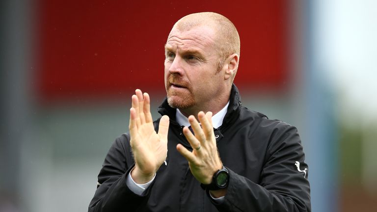 Sean Dyche during Burnley's defeat at home to Watford