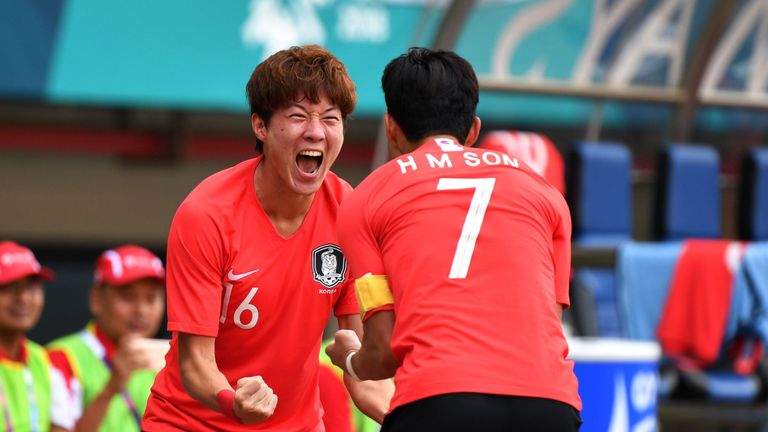 South Korea defeated Uzbekistan in the Asian Games quarter final in Indonesia