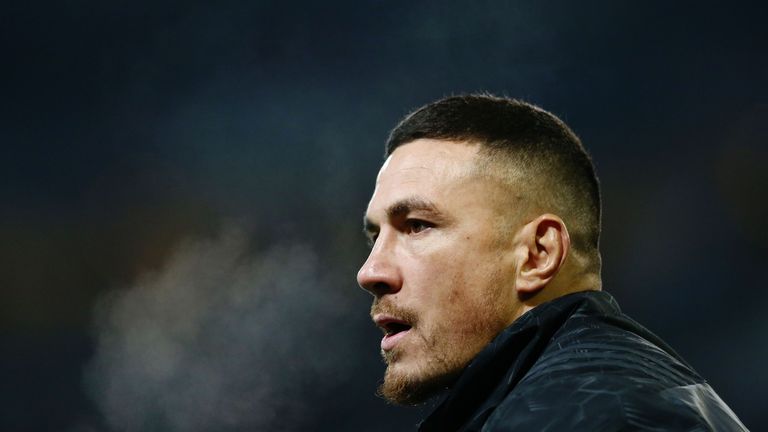 Sonny Bill Williams of the All Blacks during warmup prior to the International Test match between the New Zealand All Blacks and France at Forsyth Barr Stadium on June 23, 2018 in Dunedin, New Zealand.