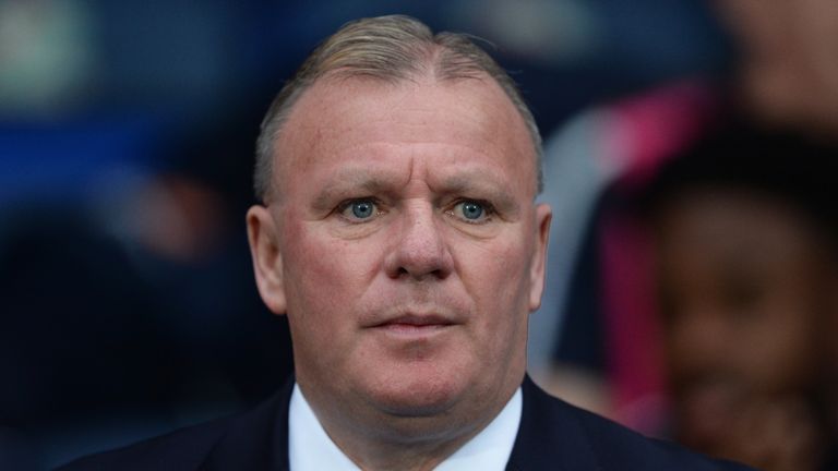 BLACKBURN, ENGLAND - APRIL 19: Steve Evans manager of Peterborough United looks on during the Sky Bet League One match between Blackburn Rovers and Peterborough United at Ewood Park on April 19, 2018 in Blackburn, England. (Photo by Nathan Stirk/Getty Images)     