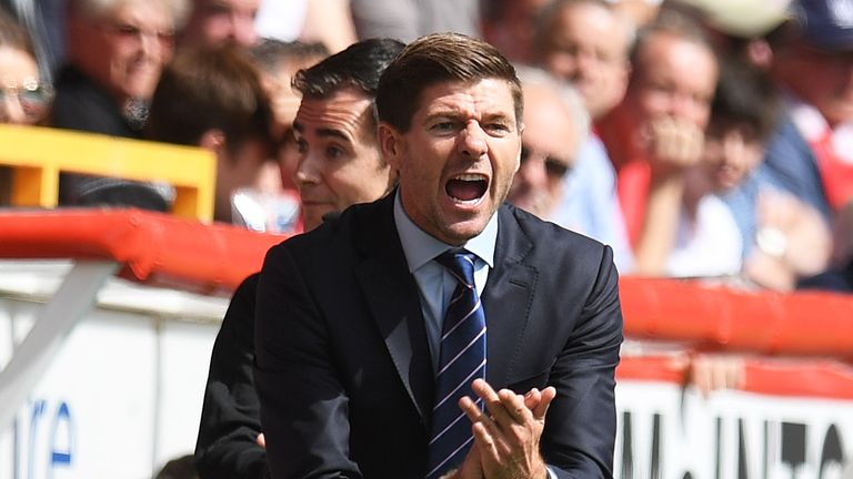 Rangers manager Steven Gerrard