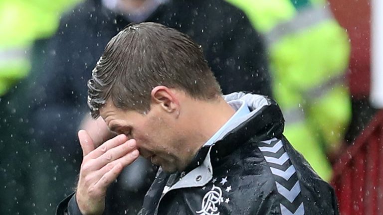  during the Scottish Premier League match between Motherwell and Rangers at Fir Park on August 26, 2018 in Motherwell, Scotland.