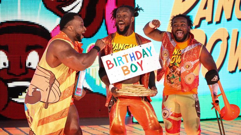 The New Day celebrated Kofi Kingston's birthday with a pre-SummerSlam win over Sanity