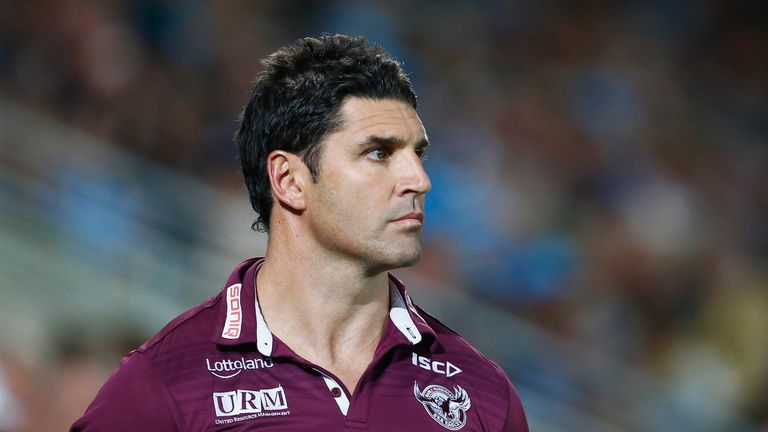 Trent Barrett during the round 11 NRL match between the Gold Coast Titans and the Manly Sea Eagles at Cbus Super Stadium on May 20, 2017 in Gold Coast, Australia.