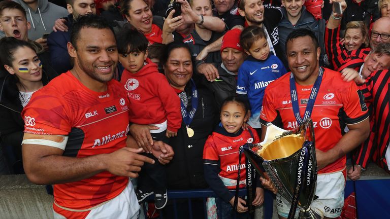 The Vunipola brothers also won the Champions Cup with Saracens in 2017