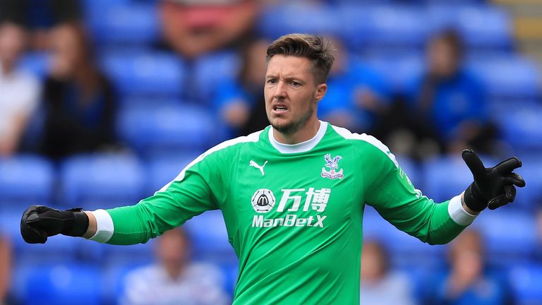Wayne Hennessey of Crystal Palace during the Pre-Season Friendly between Reading and Crystal Palace at Madejski Stadium on July 28, 2018 in Reading, England.