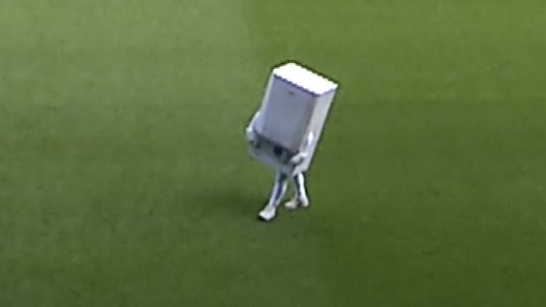 West Brom's new matchday mastcot, boiler man.