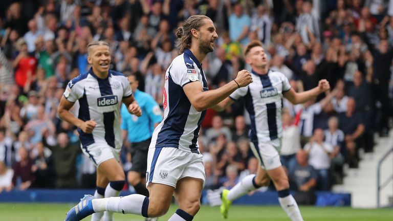 during the Sky Bet Championship match between West Bromwich Albion and Queens Park Rangers at The Hawthorns on August 18, 2018 in West Bromwich, England.