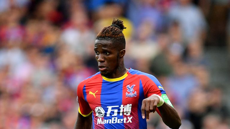 Wilfried Zaha is hoping to extend his contract at Crystal Palace