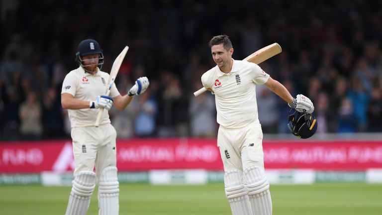 Chris Woakes and Jonny Bairstow put on 189 in a crucial stand for England