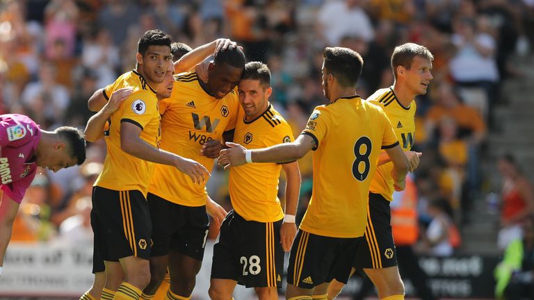 during the pre-season friendly match between Wolverhampton Wanderers and Villareal at Molineux on August 4, 2018 in Wolverhampton, England.
