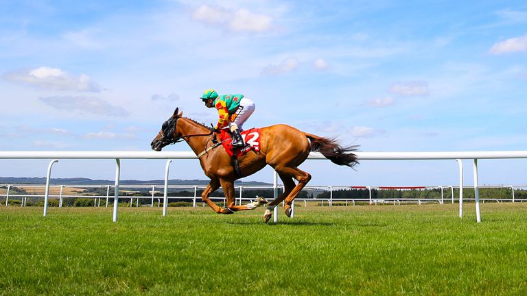 Lil Rockerfeller: Out on his own at Goodwood