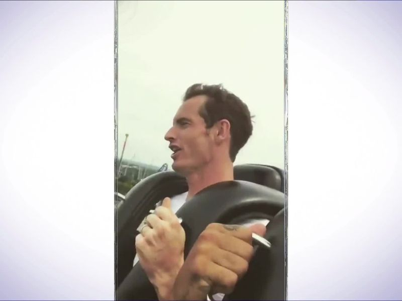 Watch Andy Murray failing to keep calm while riding a roller coaster with Nick Kyrgios