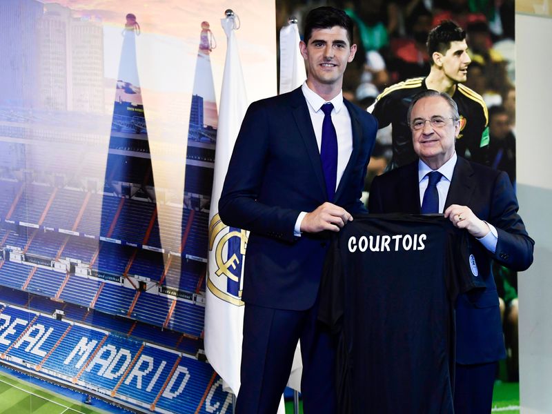 Thibaut Courtois keen for Eden Hazard to join him after Real Madrid  unveiling, Real Madrid