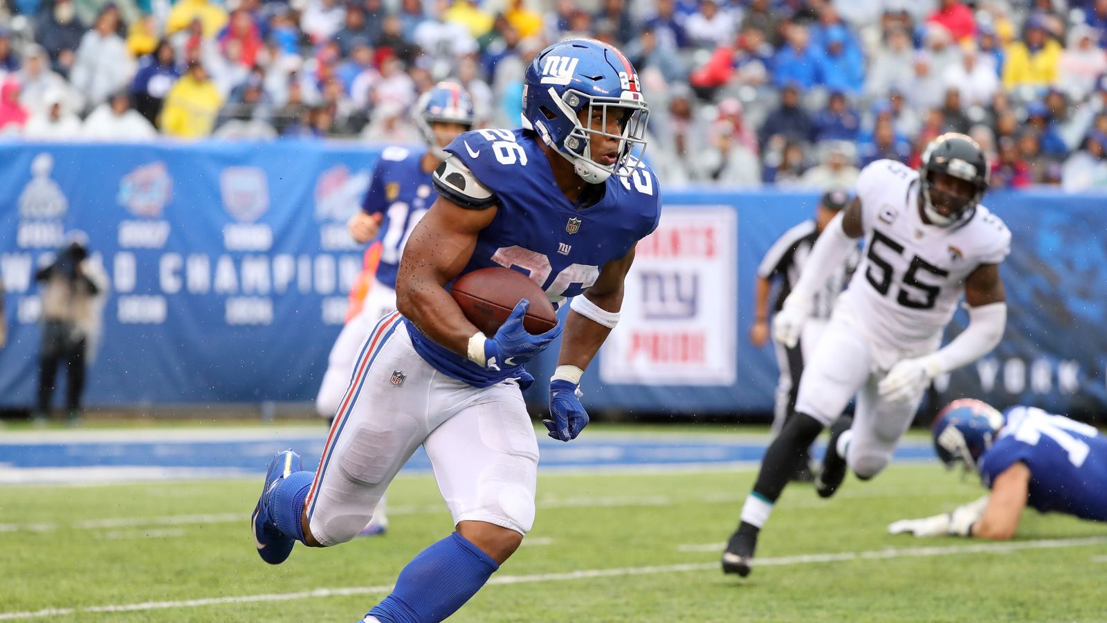 WATCH: Rookie Saquon Barkley's First NFL Touchdown For New York Giants ...